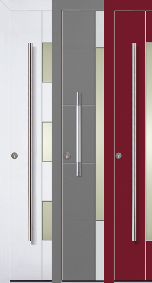 Außengestaltung Holz Aluminiumhaustür