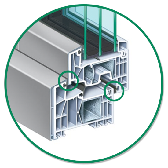 Dichtes Fenster EGE 88 AluClip Bild