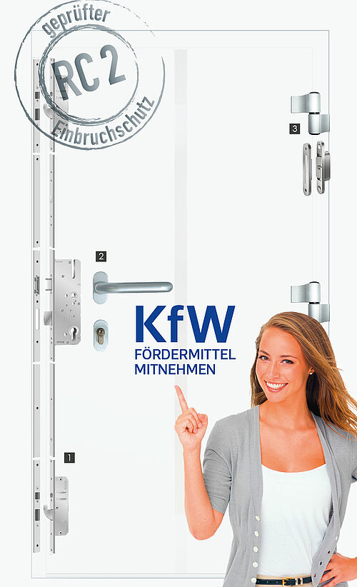 EGE RC2 EASY Aluminiumhaustür