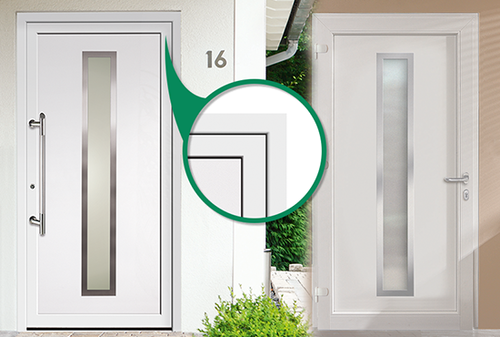 Eingesetztes Türblatt EGE Kunststoffhaustüren