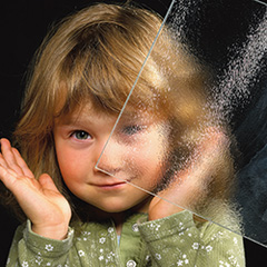 Ornamentglas Muster Chinchilla