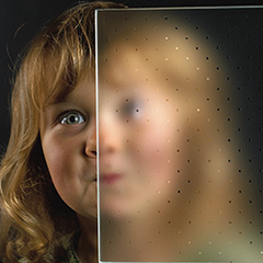 Ornamentglas Muster Madras-pavé