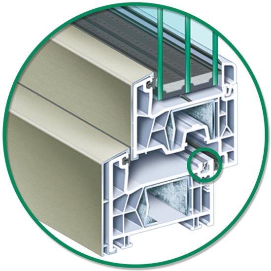 Pflegeleicht 76AD Clip Fenster EGE