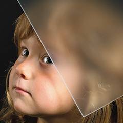 Ornamentglas Muster Satinato