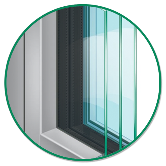 Wärmeschutzgläser EGE 88 AluClip Bild