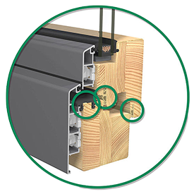 3 Dichtebenen EGE Holz Alu Fenster