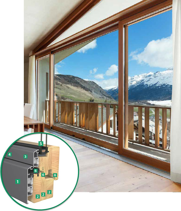 EGE Holz Alu 68 Fenster Detailbild