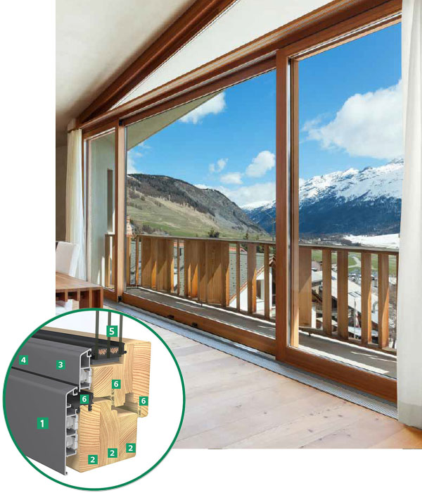 EGE Holz Alu 90 Fenster Detailbild