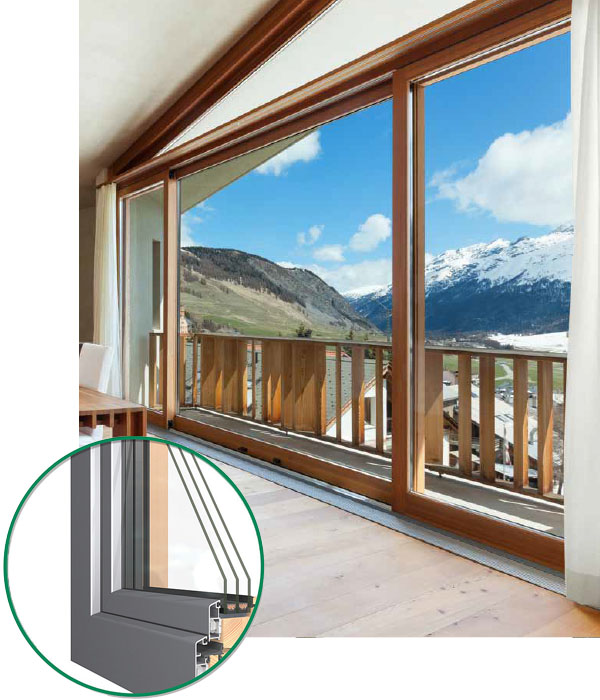 EGE Holz Alu Detailbild