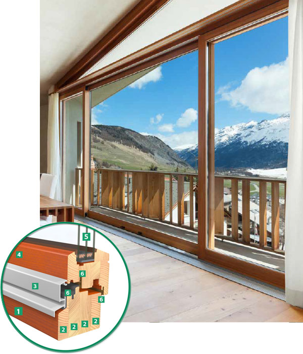 EGE IV 90 Holzfenster Detailbild