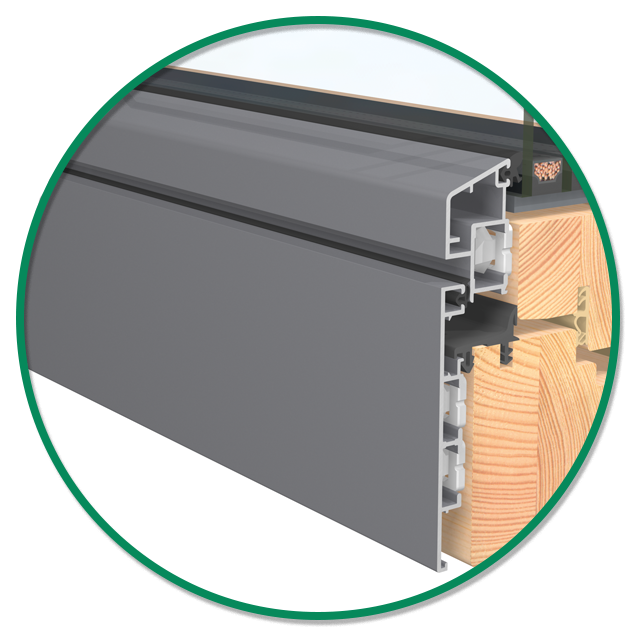 Holz Alu Linear EGE Holz Alu 68 Fenster