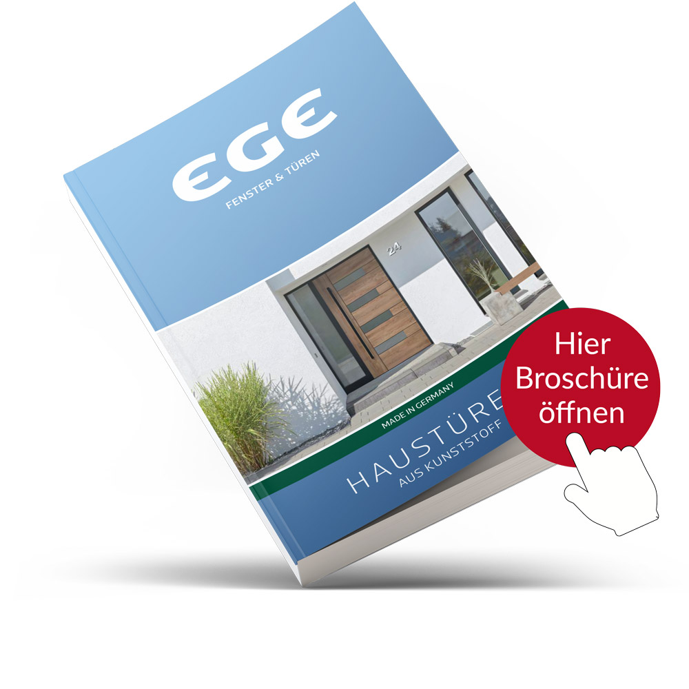 EGE Haustürkatalog aus Kunststoff Mockup